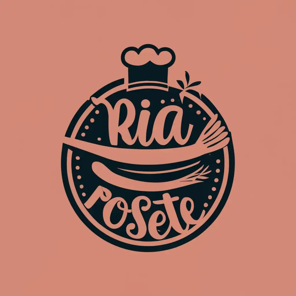logo, COOK, with the text "RIA ROSETE", typography