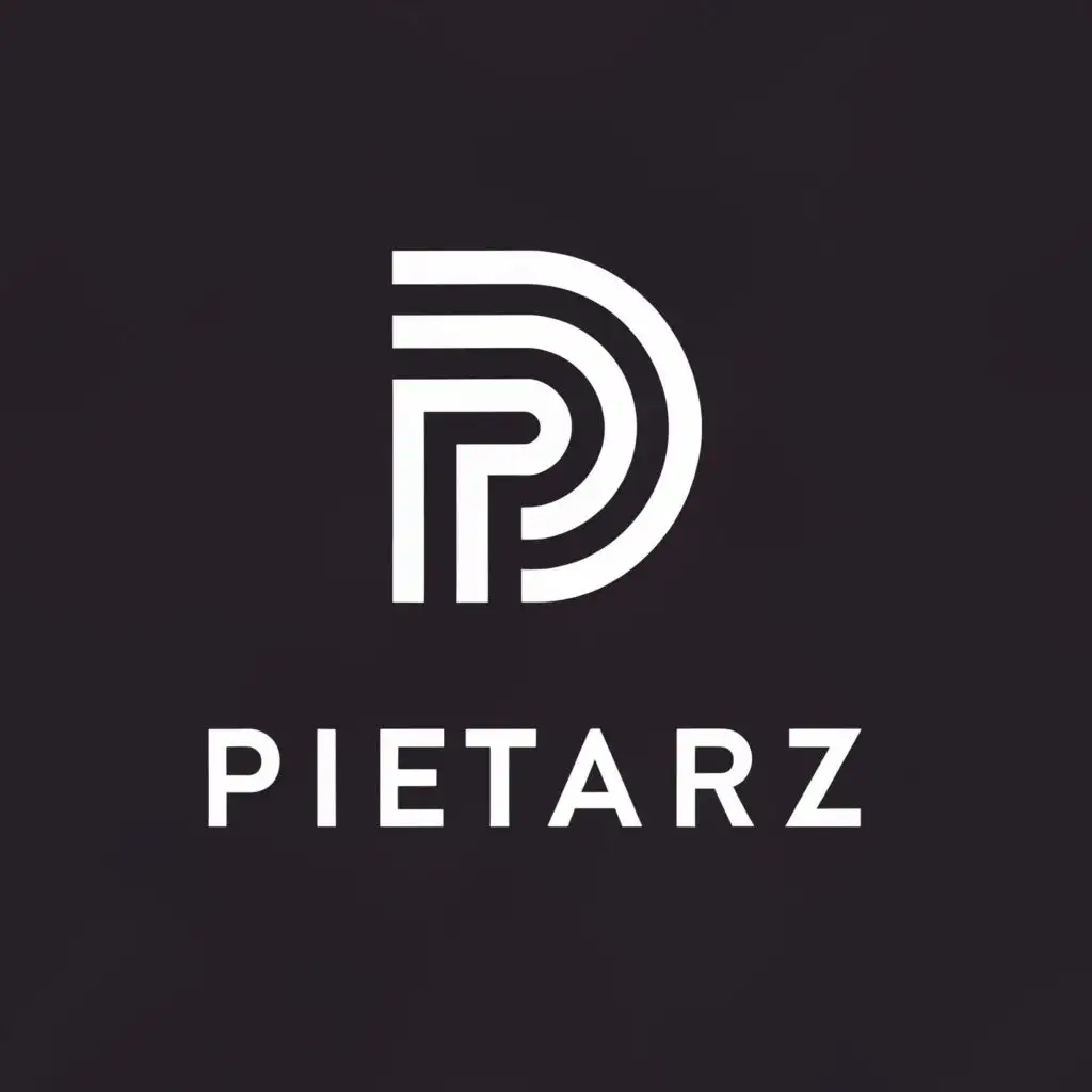 a logo design,with the text "Pietarz Marketing", main symbol:P,Minimalistic,be used in Internet industry,clear background