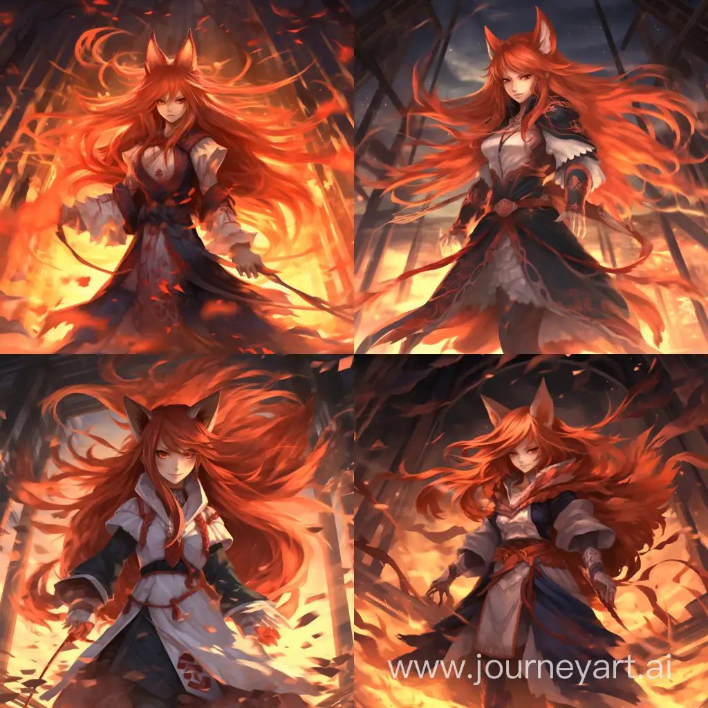 Fiery-Kitsune-Sorceress-Conjuring-Flames-in-Stunning-4K-Detail