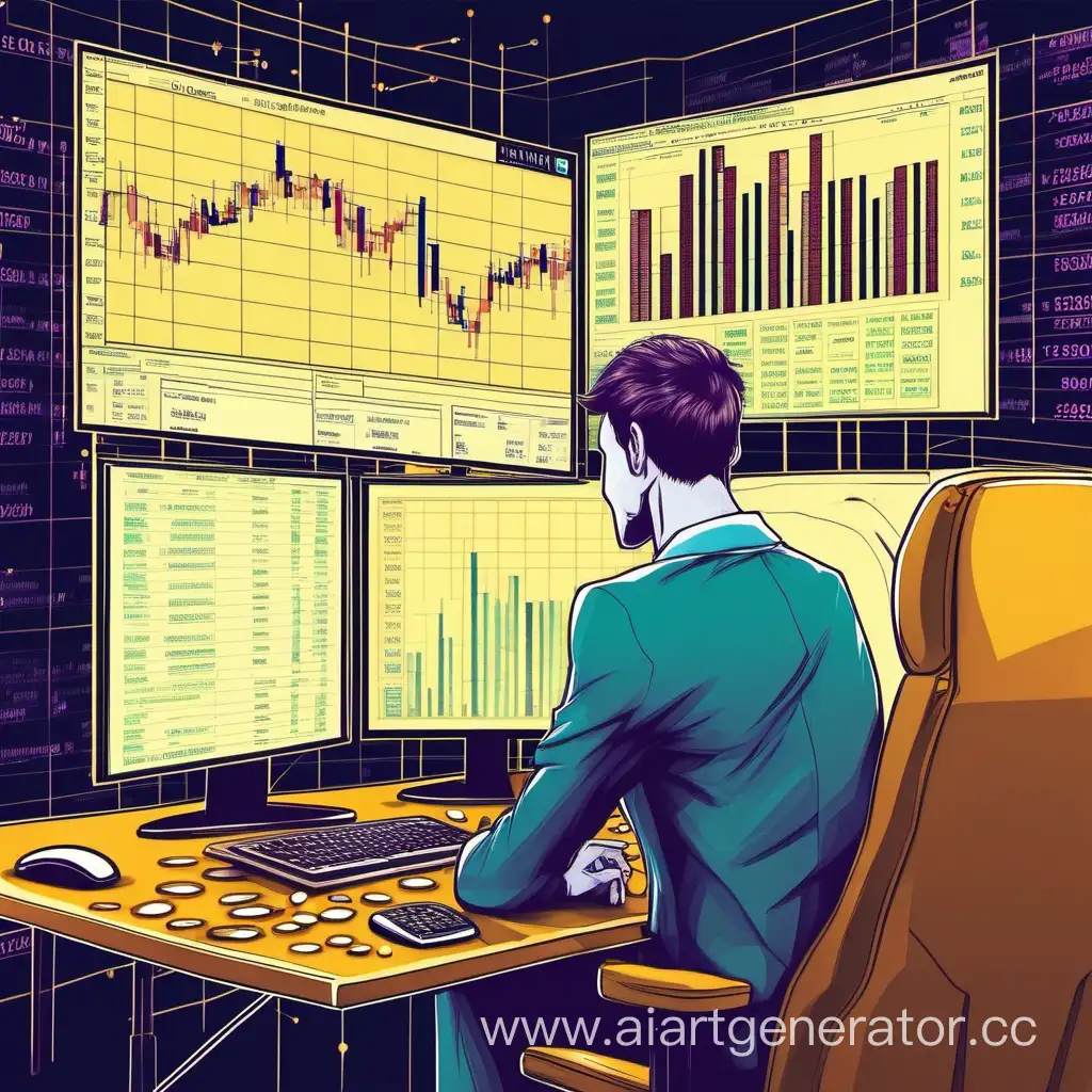 Cryptocurrency-Trader-Immersed-in-Legacy-Amidst-Charts