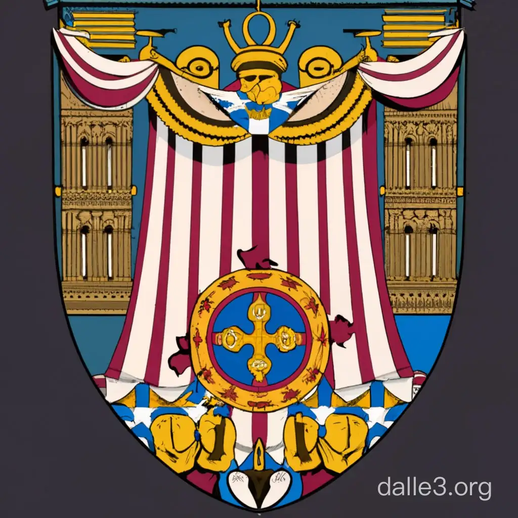 Byzantine Empire Coat of Arms Symbolic Heraldry of Byzantium | Dalle3 AI