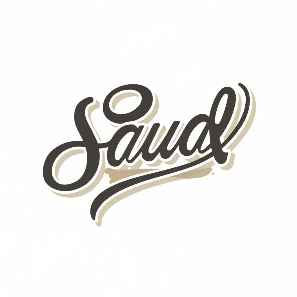 logo, Products, with the text "Saud", typography, be used in Beauty Spa industry