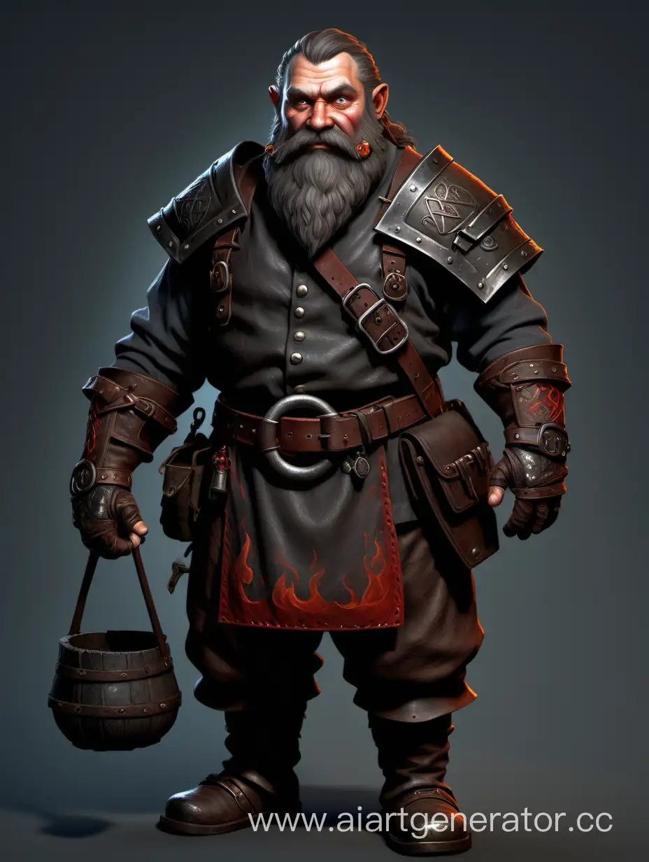 Mighty-Dwarf-Blacksmith-Crafting-Enchanted-Gear