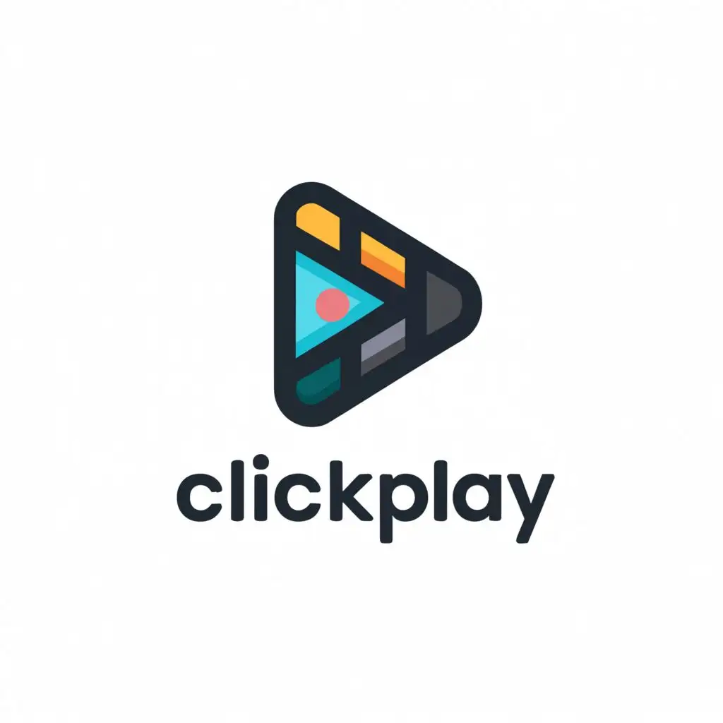 a logo design,with the text "clickplay", main symbol:filming or story telling,Moderate,be used in Entertainment industry,clear background