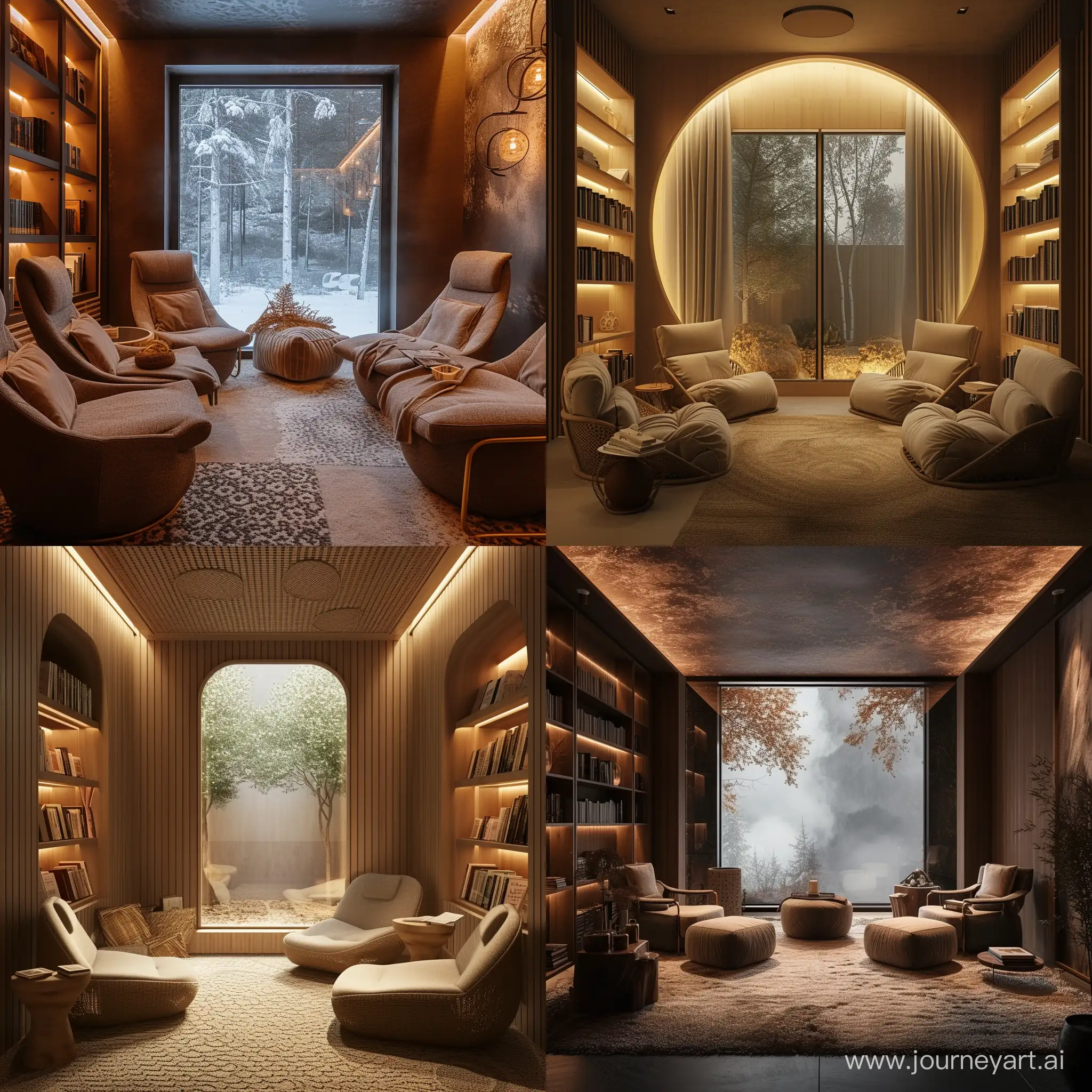 Tranquil-Sauna-Relaxation-Room-with-Cozy-Chairs-and-Diverse-Literature