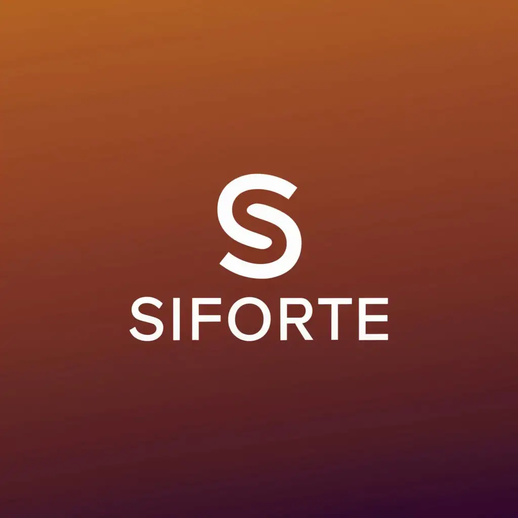 a logo design,with the text "Siforte", main symbol:S,Moderate,be used in Real Estate industry,clear background