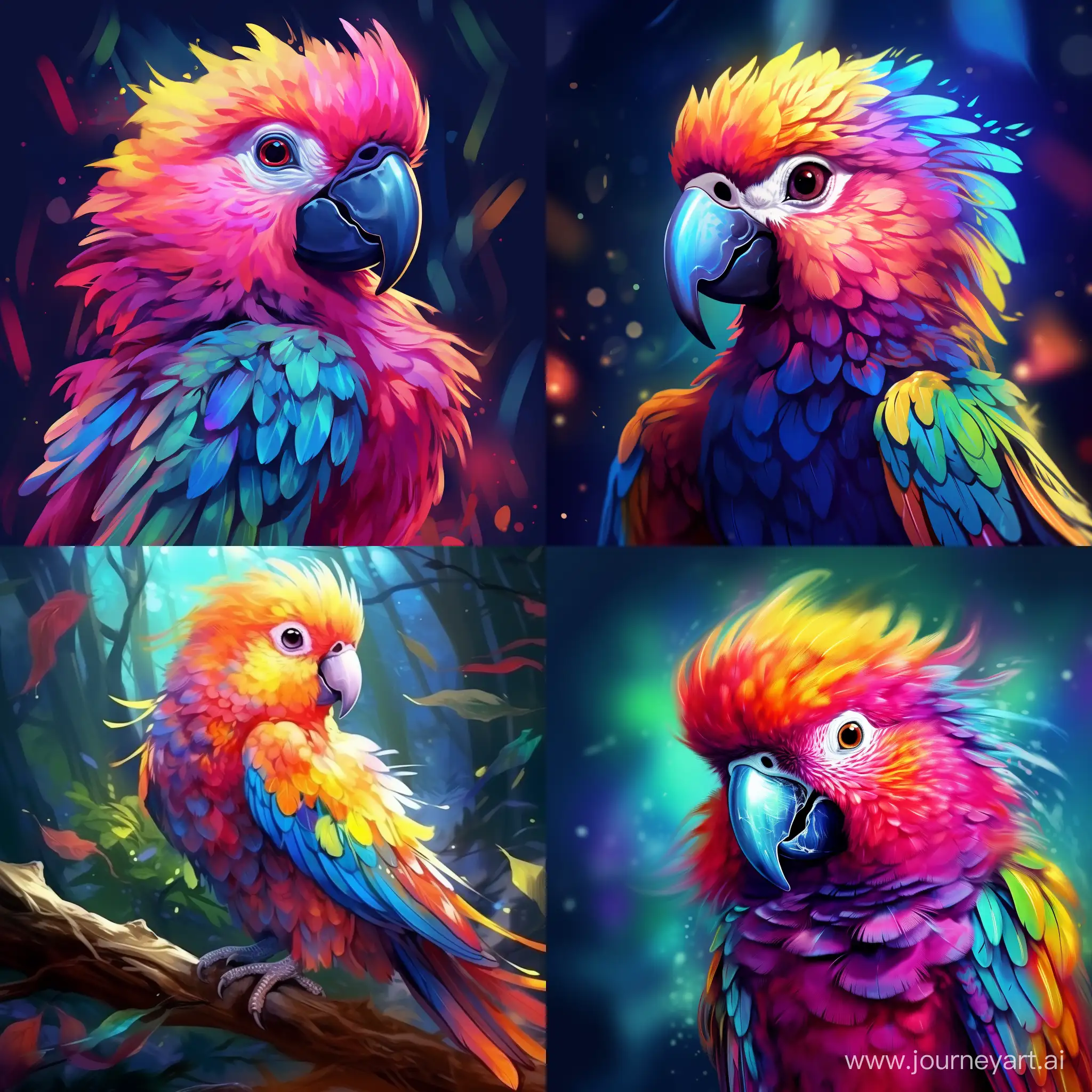Vibrant-11-Aspect-Ratio-Image-of-a-Cute-and-Colorful-Parrot-No-10709