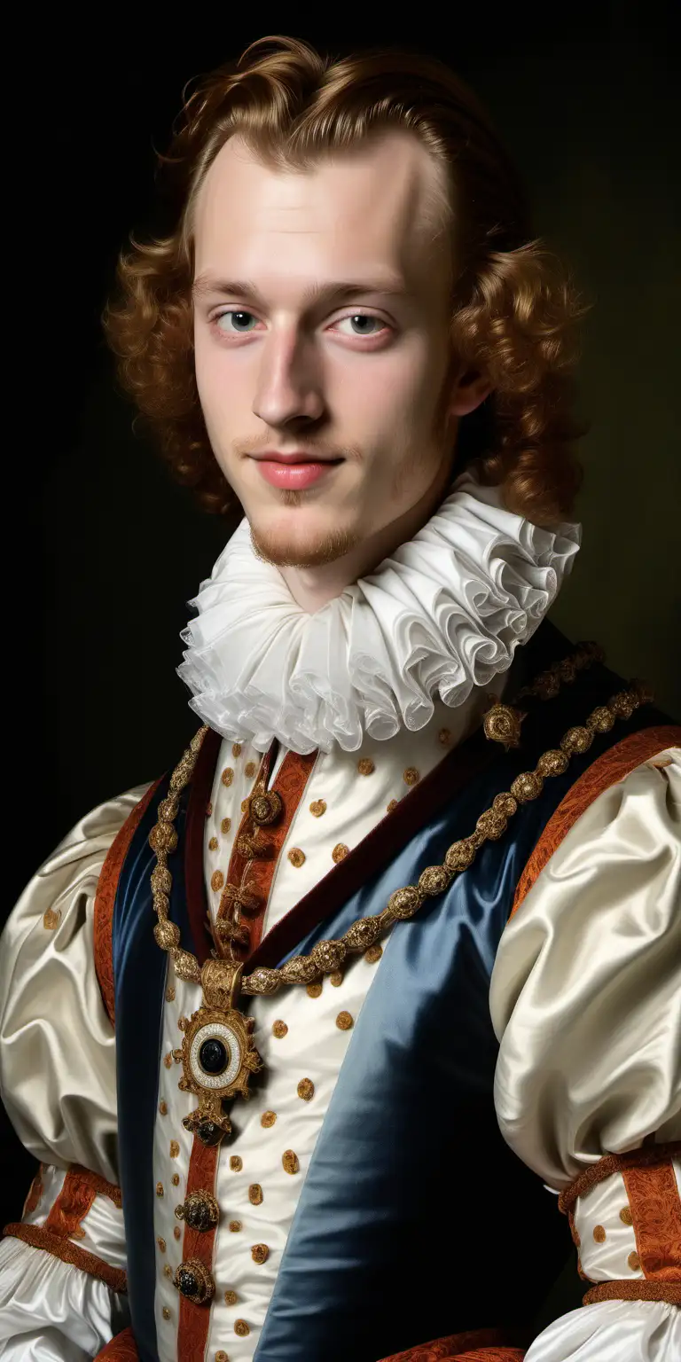 A photo of a very attractive 20-year old Elizabethan aristocrat Henry Wriothesley, Third Earl of Southampton, with an arrogant, cocksure smile staring into the distance, transparent background