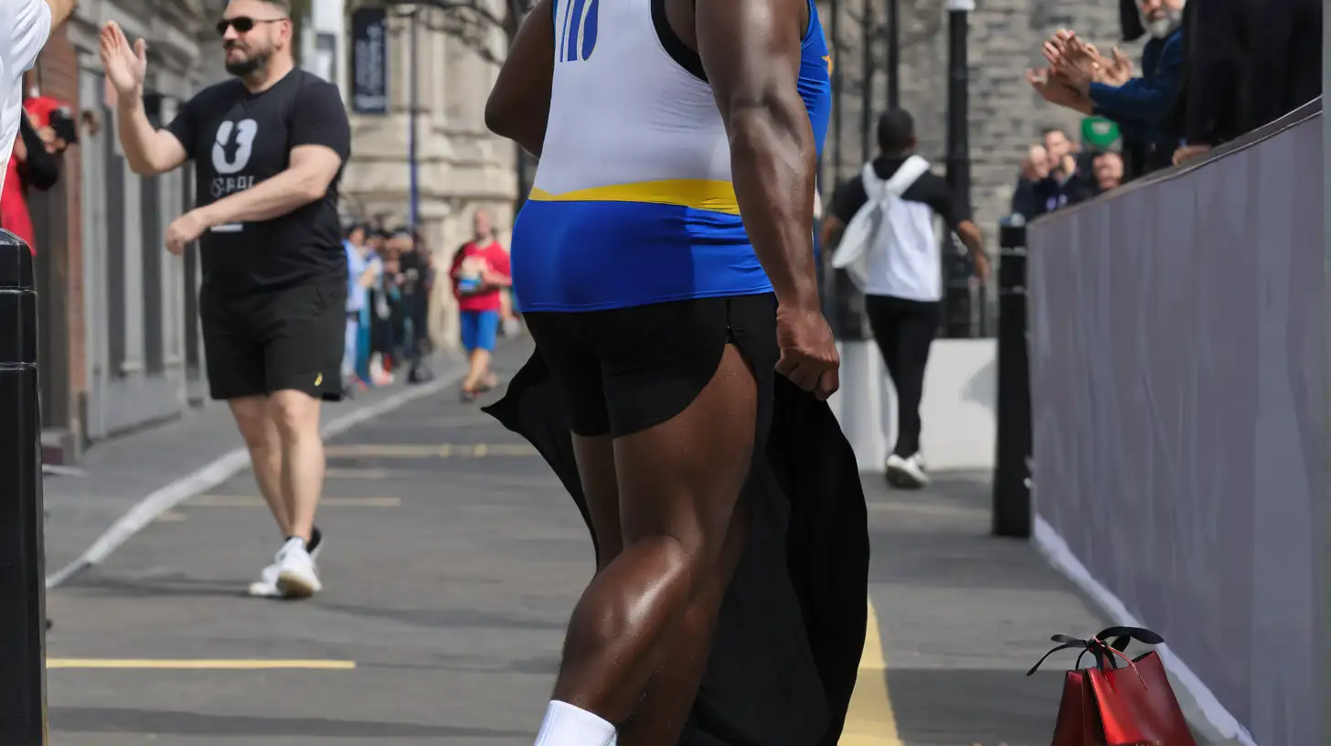 Man Wearing Cape in Urban Setting