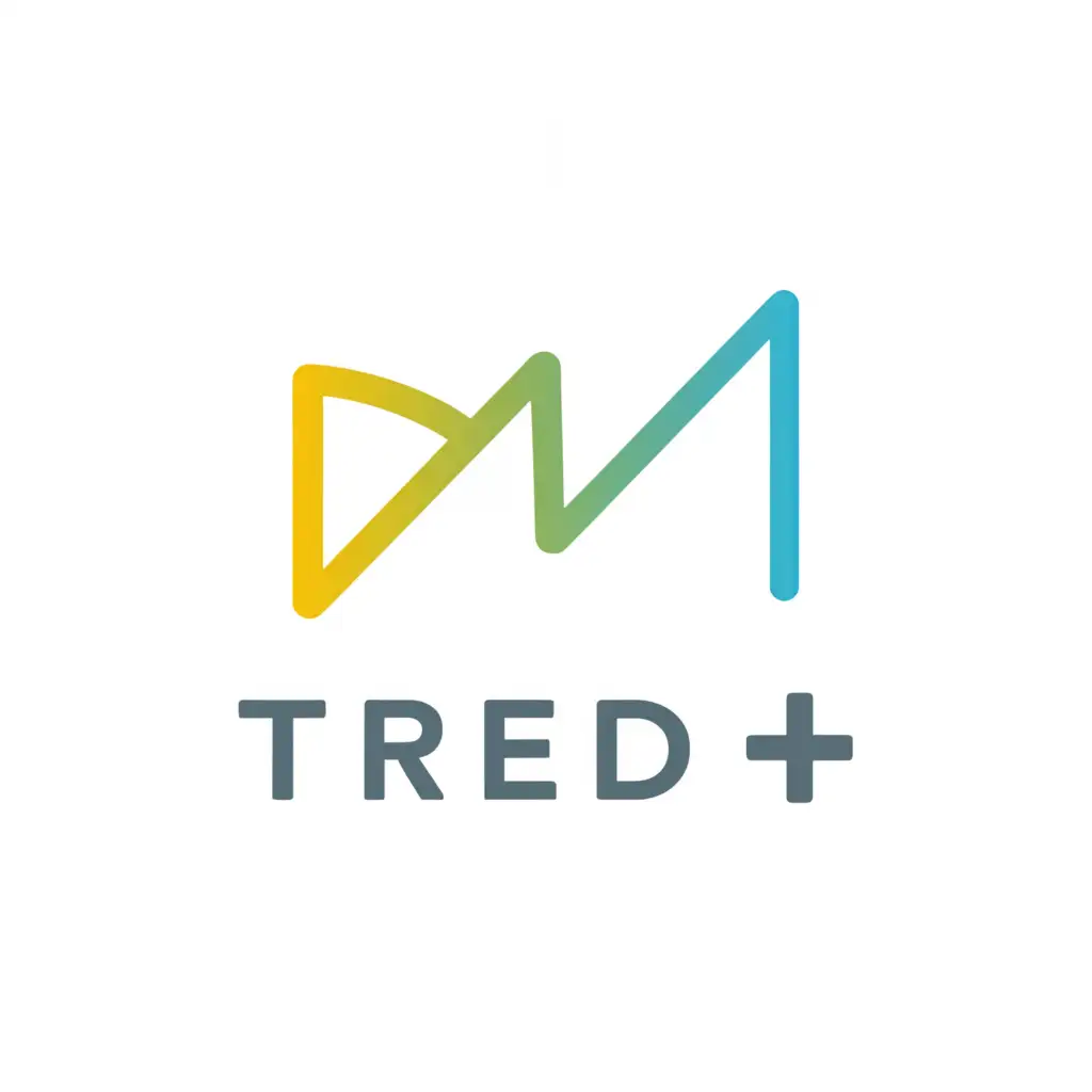 a logo design,with the text "Tred+", main symbol:finance,complex,be used in Finance industry,clear background