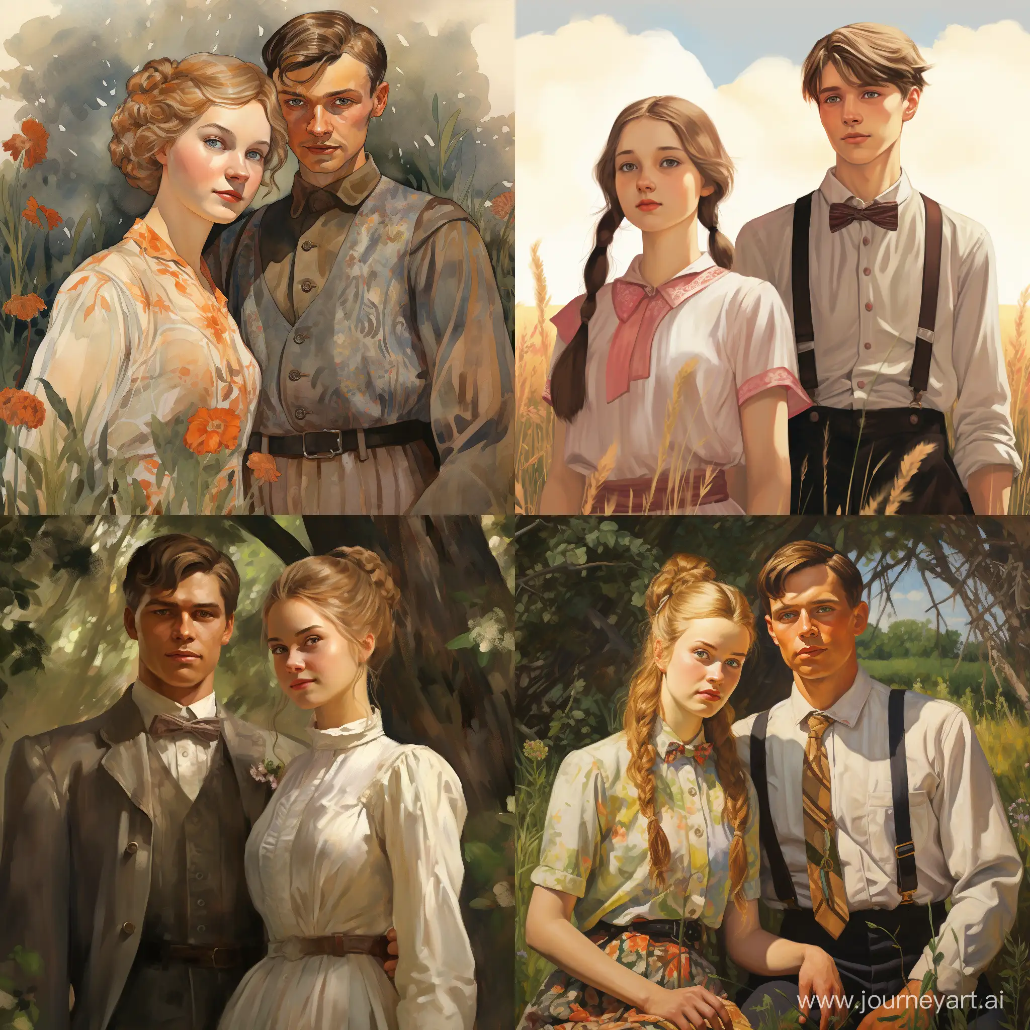 Yura and Volodya from the book "Summer in a pioneer tie"