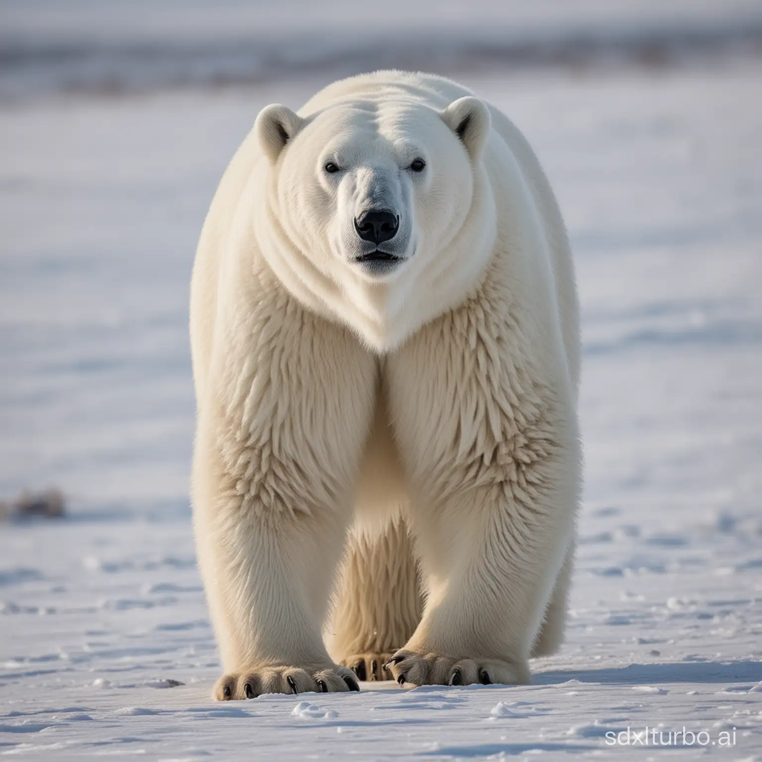 Majestic-Polar-Bear-Roaming-Arctic-Tundra