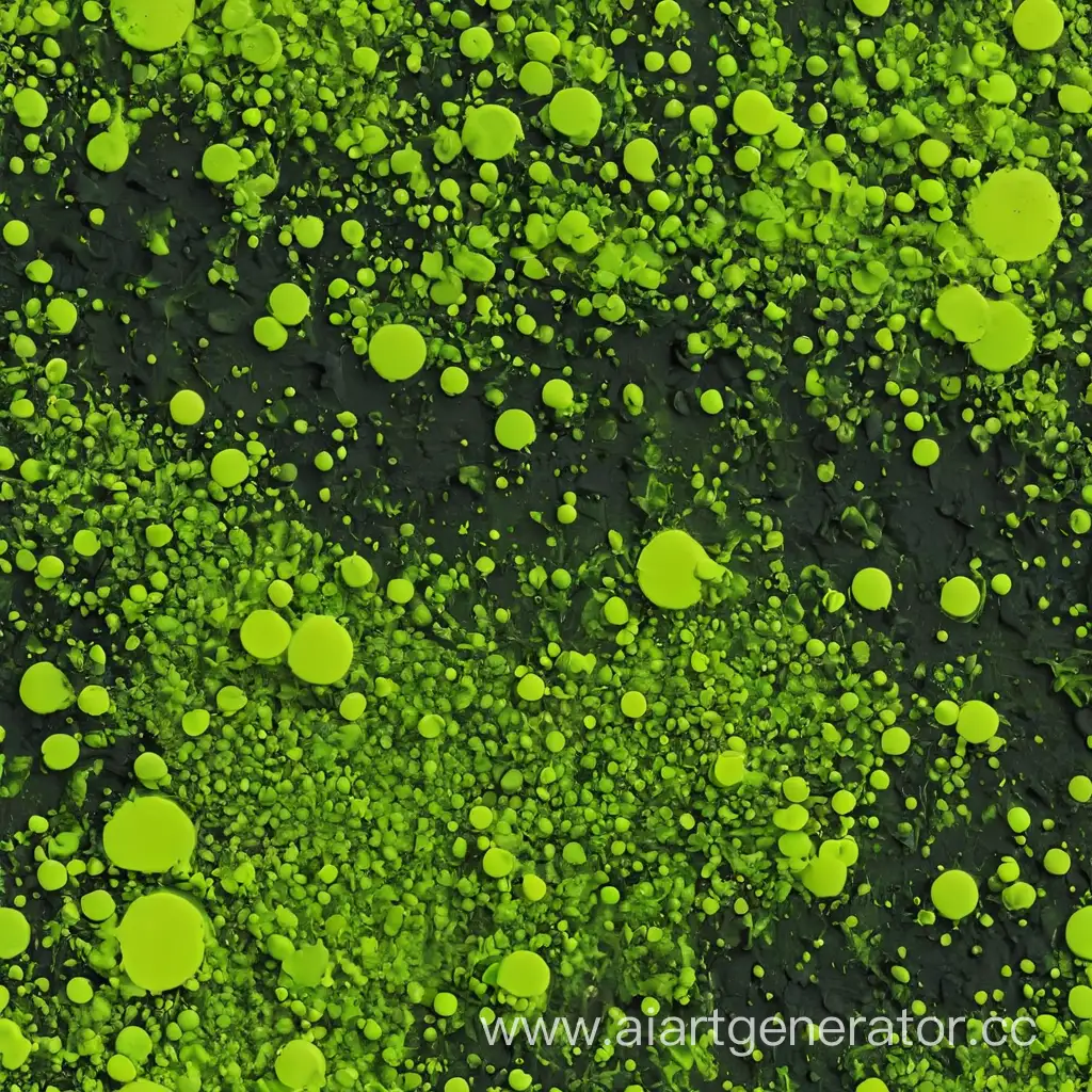 Vibrant-Acid-Green-in-Dark-Space