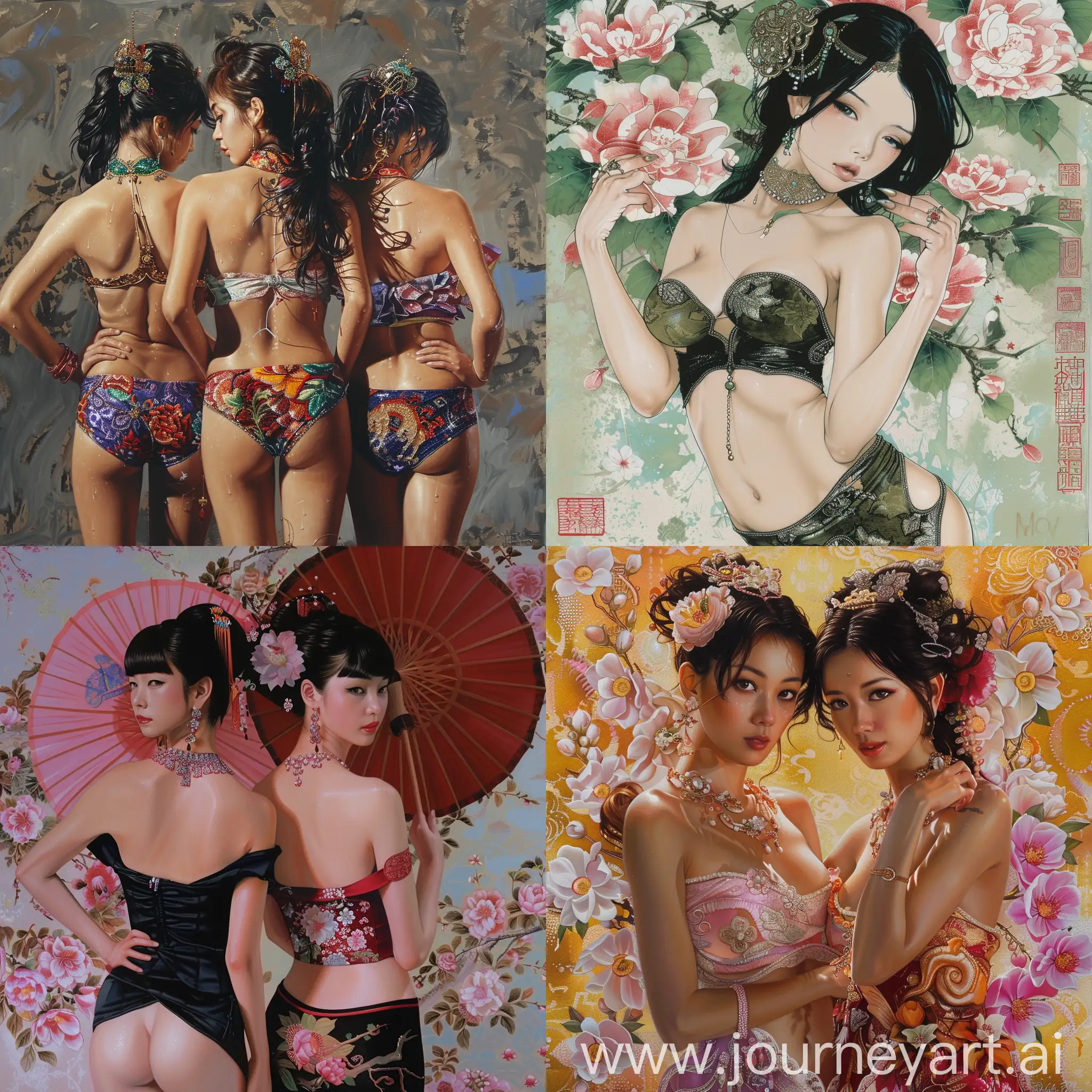 Exquisite-Oriental-Beauties-Demonstrating-the-Art-of-the-Body