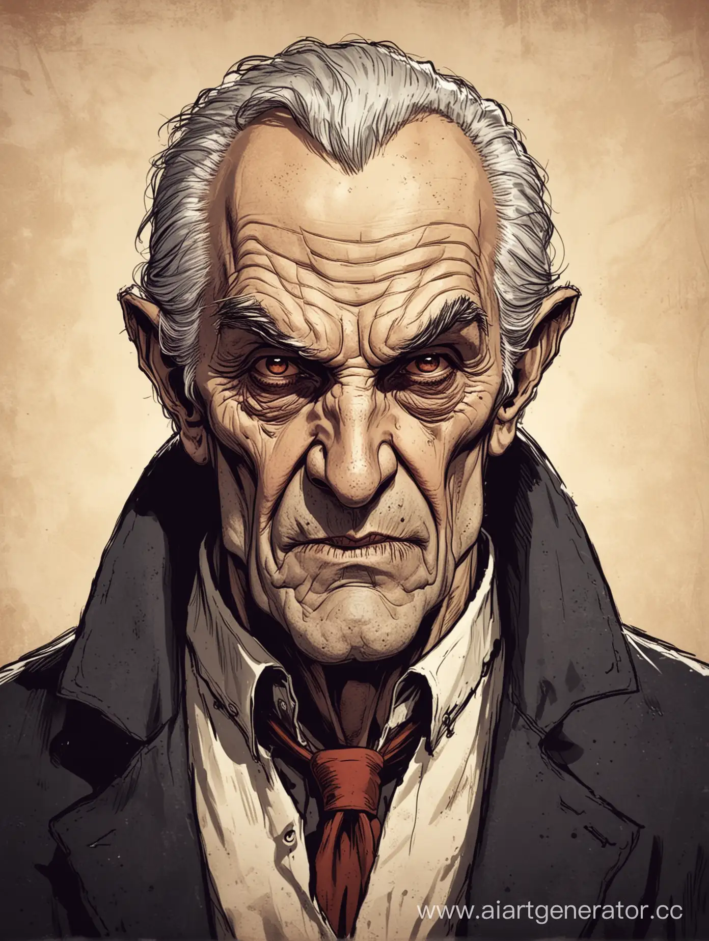 Elderly-Vampire-Man-Comic-Style-Illustration