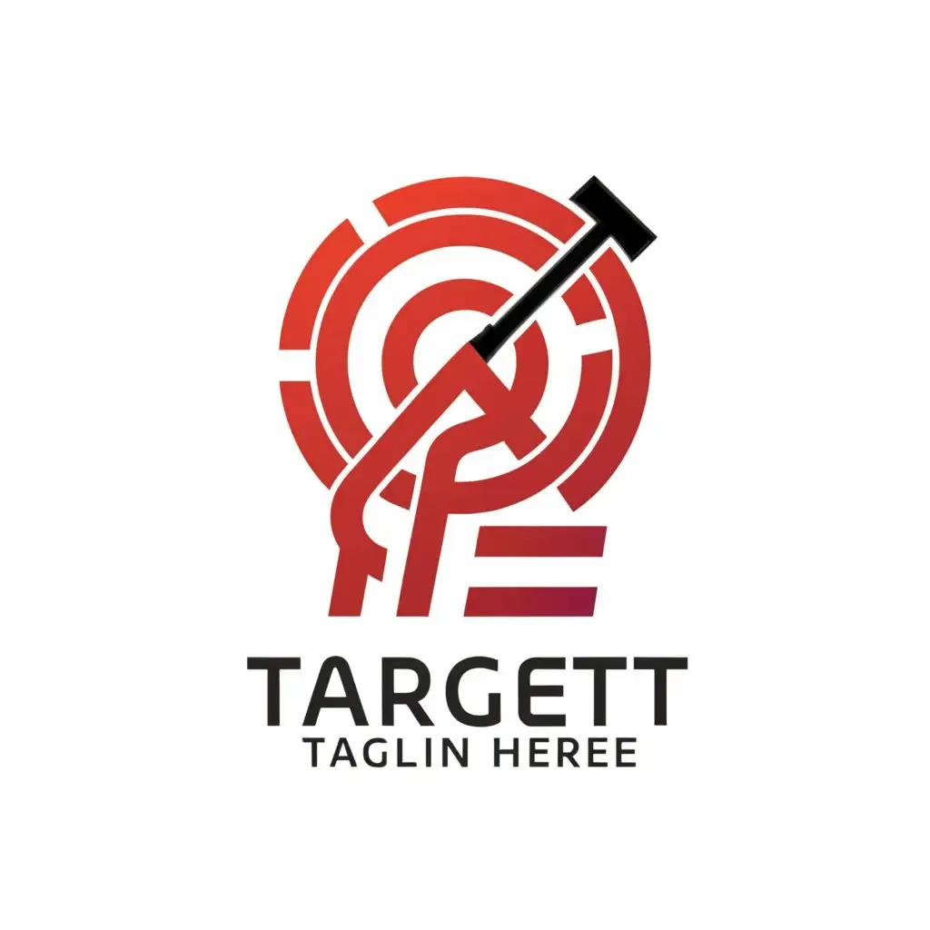 a logo design,with the text "TARGET", main symbol:STRENGTH,Minimalistic,be used in Religious industry,clear background