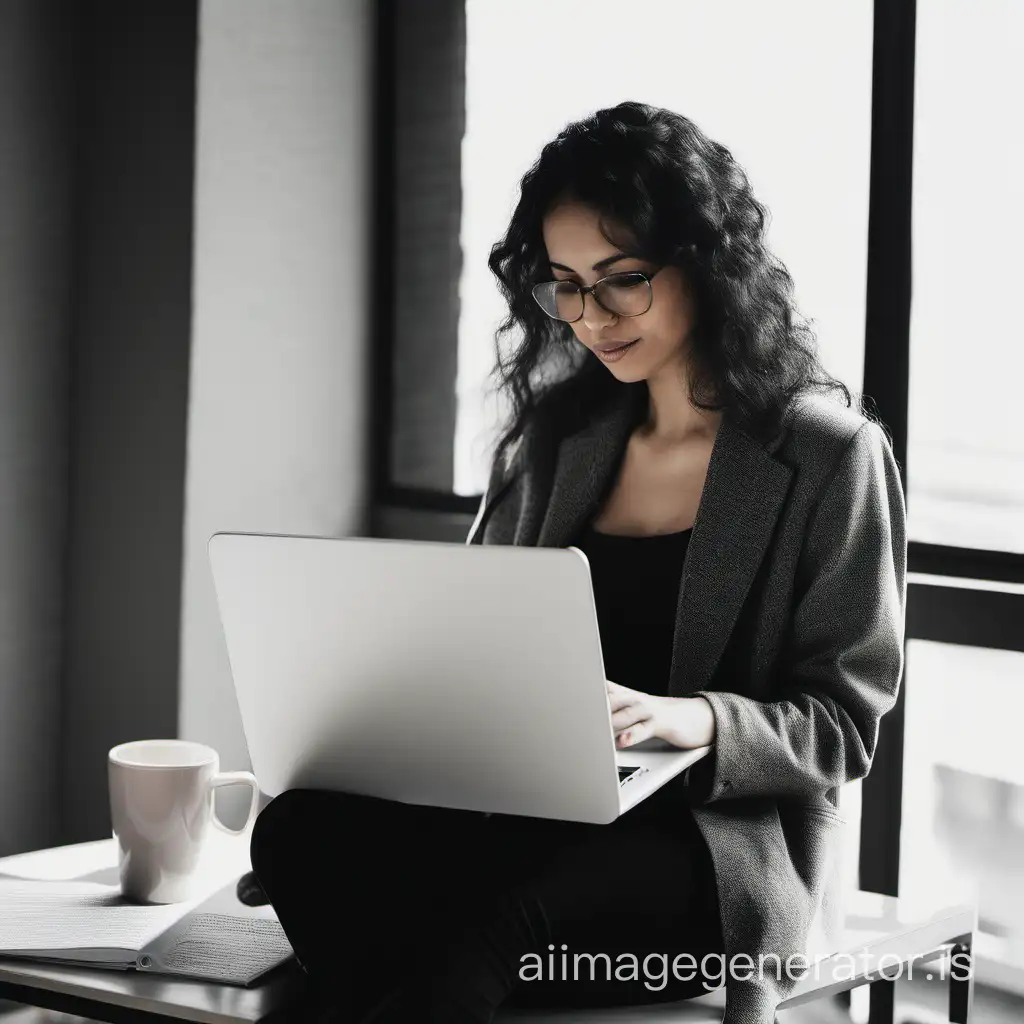 Dedicated-Woman-Working-on-Laptop-for-Productivity-and-Success