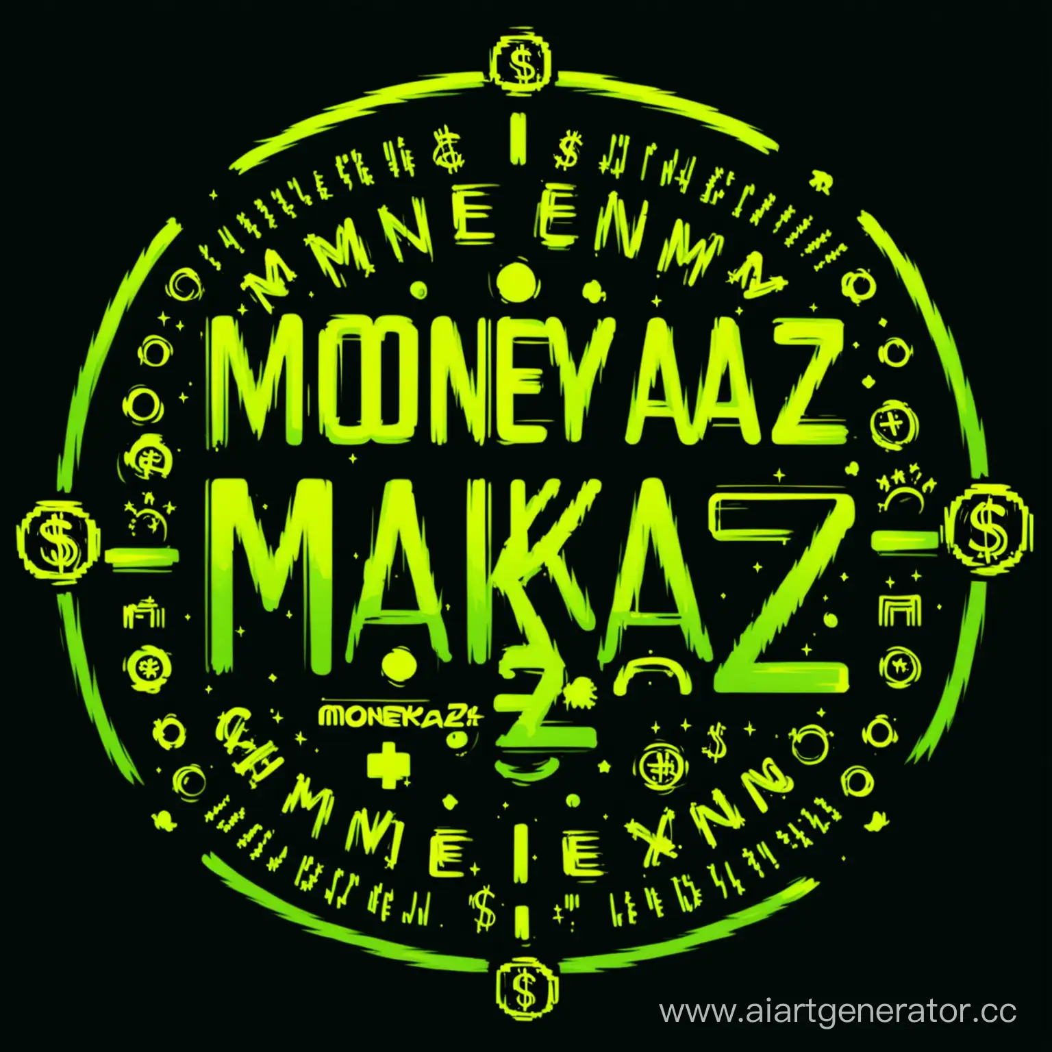 Moneykazz-Logo-Illuminated-on-Black-Background