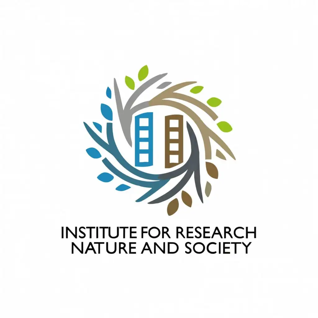 a logo design,with the text "Institute for Research of Nature and Society", main symbol:nature and society,Moderate,be used in Nonprofit industry,clear background