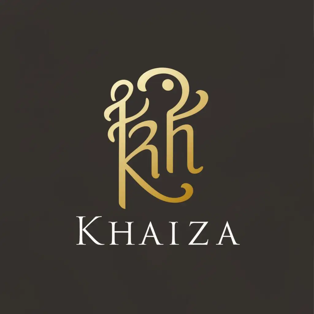 a logo design,with the text "Khaliza", main symbol:KH,Moderate,be used in Beauty Spa industry,clear background