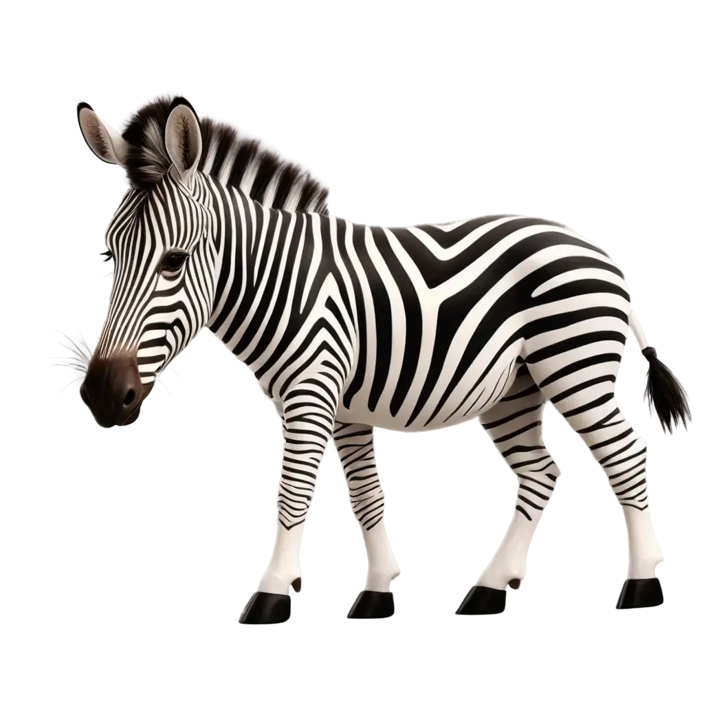 Realistic-Cartoon-Zebra-PNG-Image-Capturing-Playful-Elegance-and-Detail
