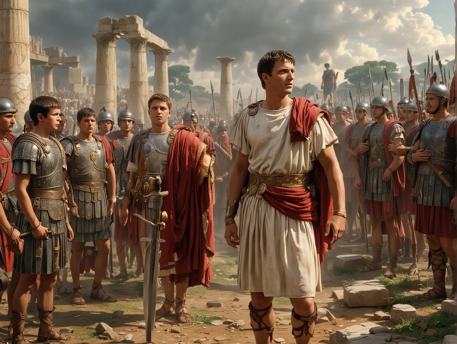 Roman-Emperor-Augustus-Addressing-Roman-Soldiers-in-1-AD