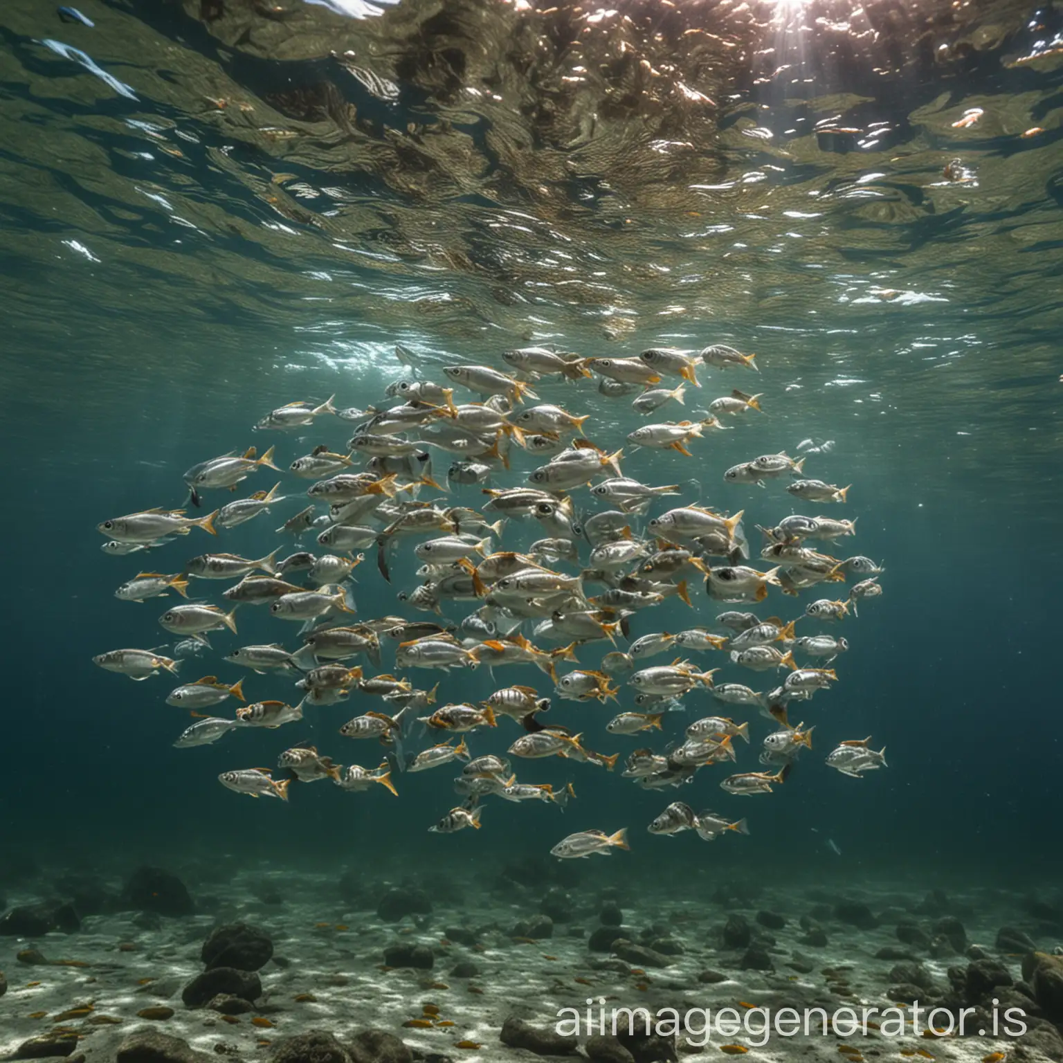 Underwater-School-of-Fish-Holding-Meeting