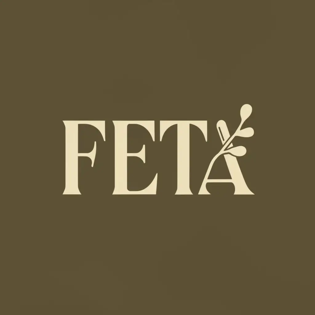 a logo design,with the text "Feta", main symbol:Olive,Moderate,be used in Restaurant industry,clear background
