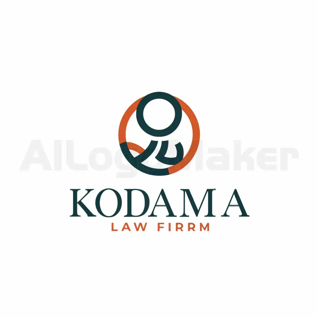a logo design,with the text "Kodama Law Firm", main symbol:child,Minimalistic,be used in Legal industry,clear background