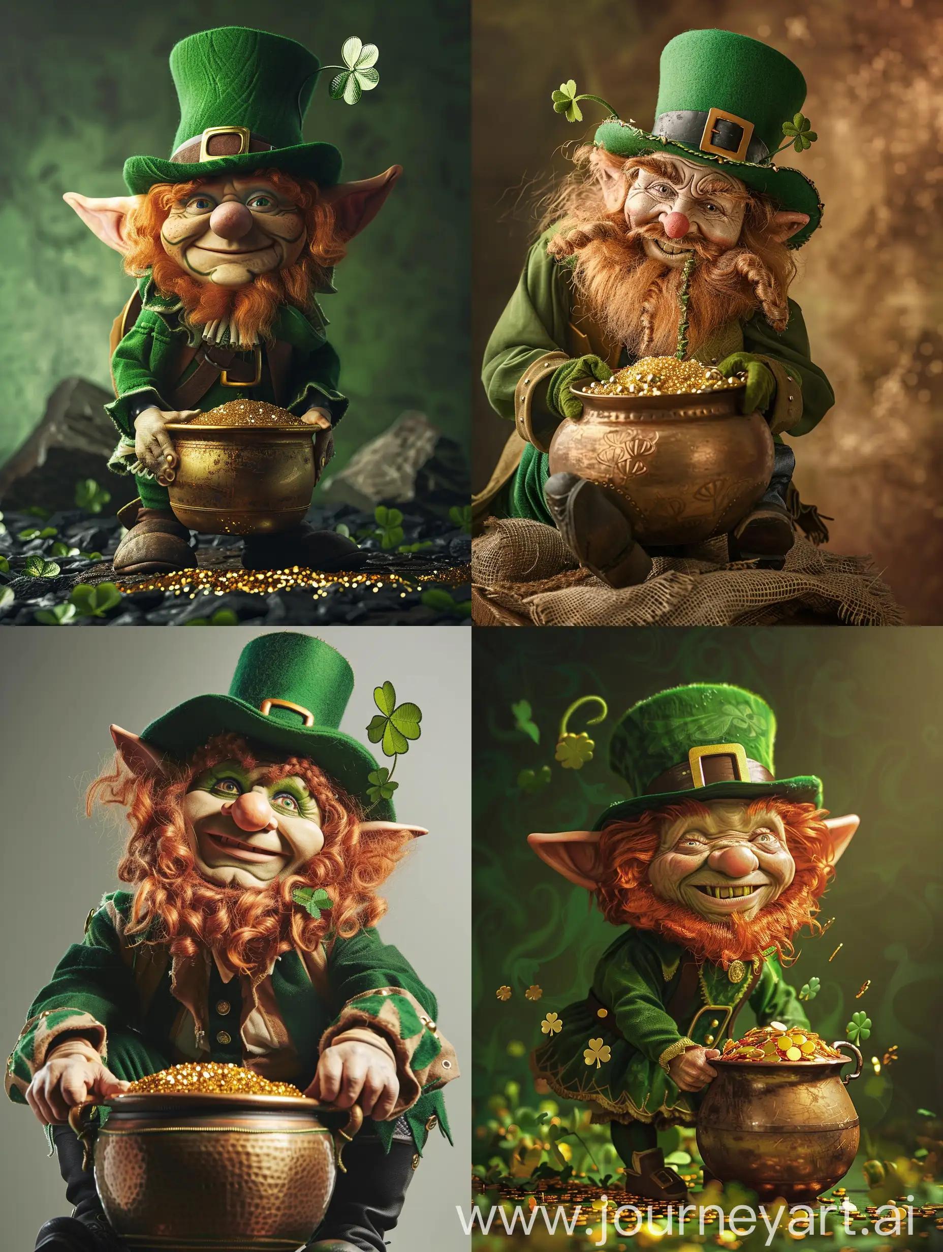 Leprechaun-Holding-Pot-of-Gold-in-Enchanting-Forest-Scene