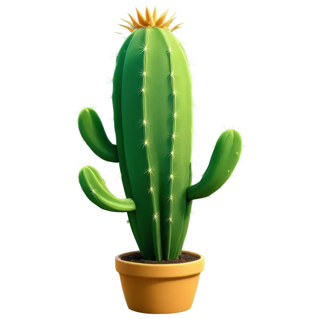 Vibrant-3D-Cartoon-Cactus-PNG-Spruce-Up-Your-Designs-with-Playful-Charm