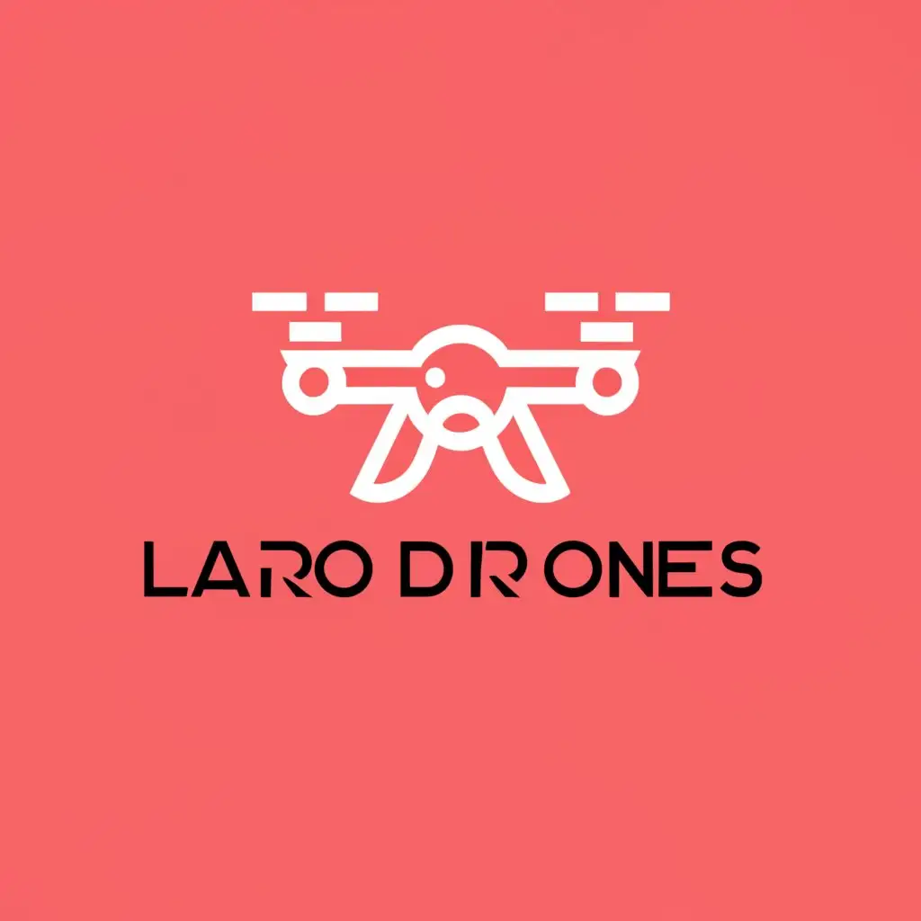 a logo design,with the text "LARO drones", main symbol:drones,Minimalistic,be used in Electricity industry,clear background