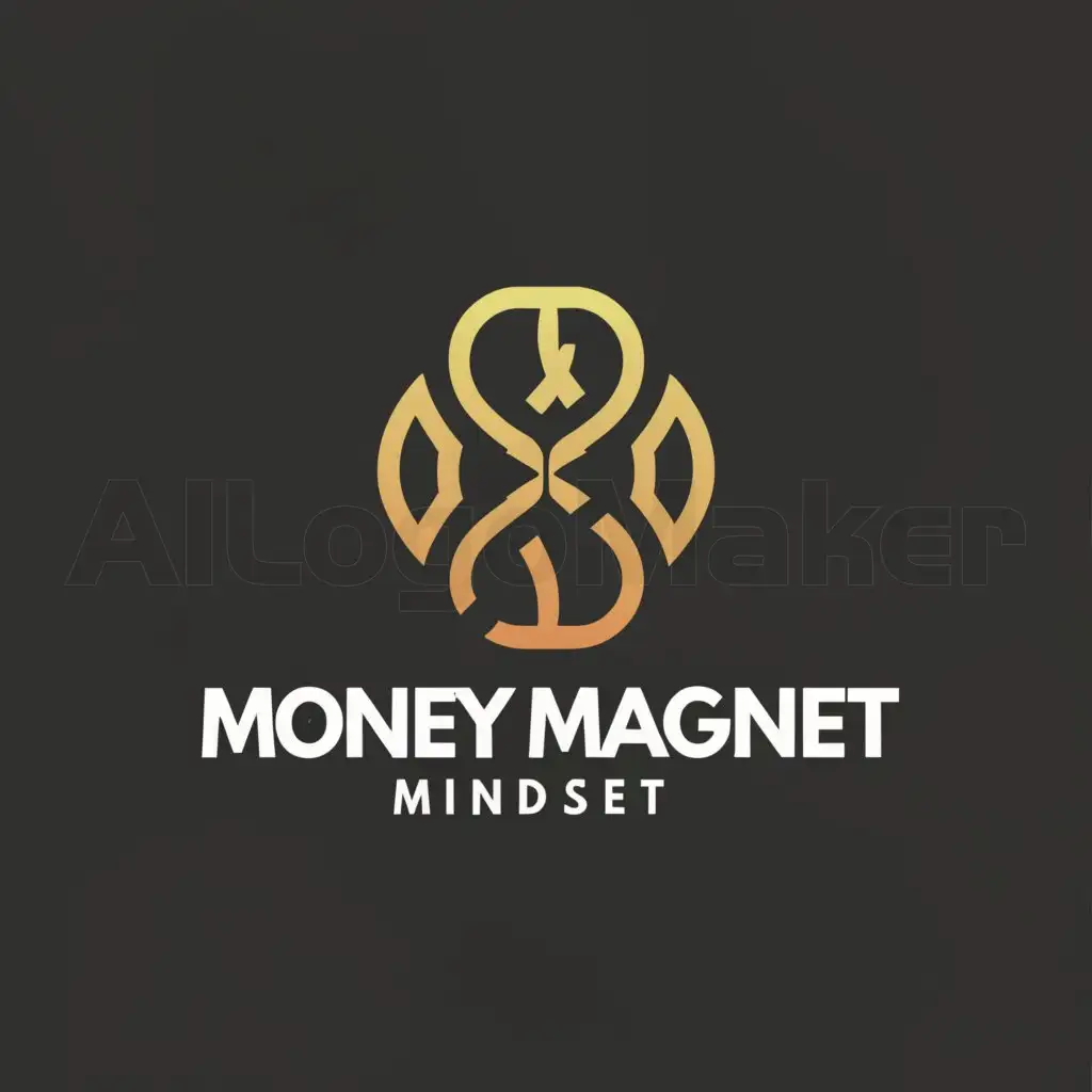LOGO-Design-For-Money-Magnet-Mindset-Clear-and-Moderate-Typography-with-Money-Magnet-Symbol