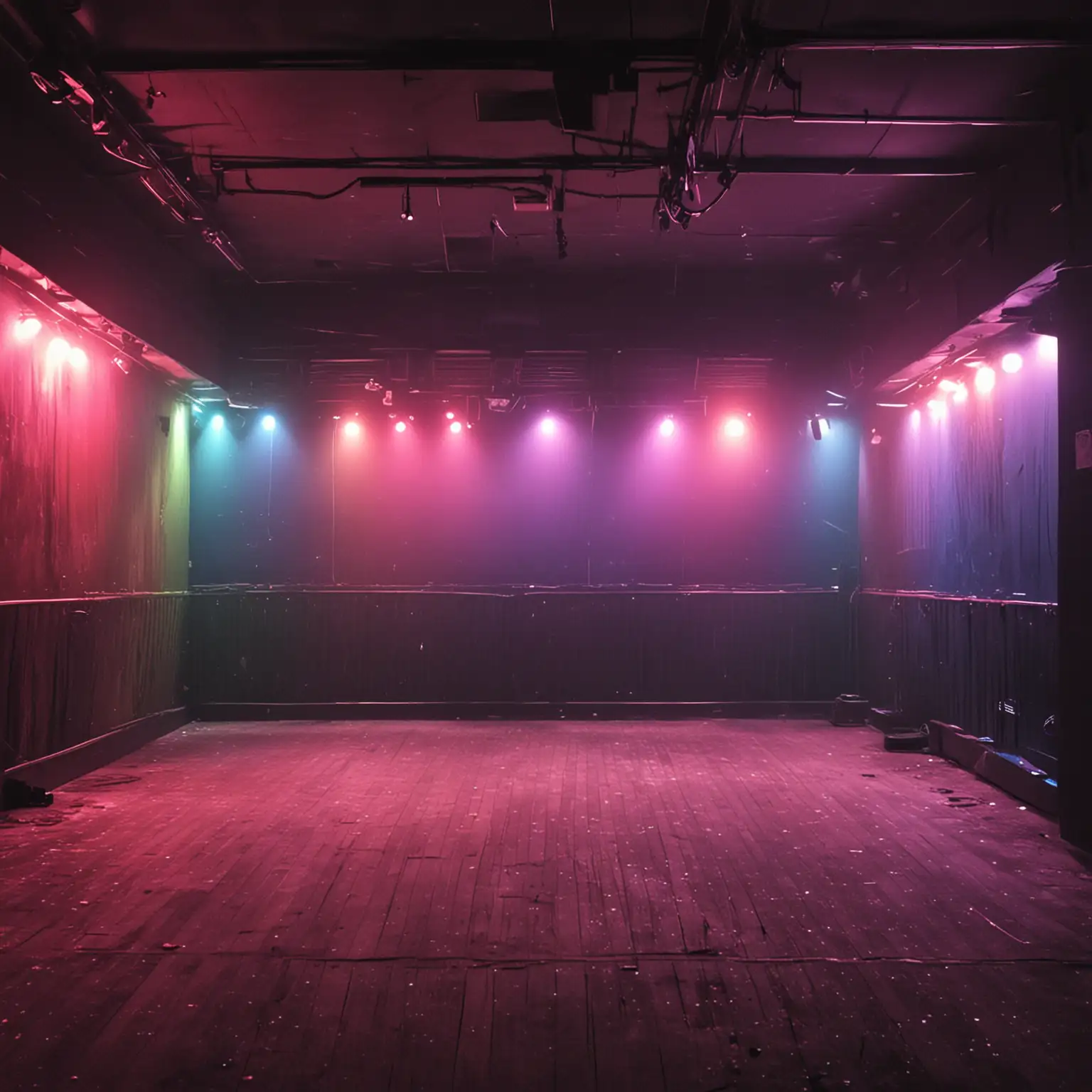Vibrant Gay Club Scene with Diverse Crowd and Colorful Lights