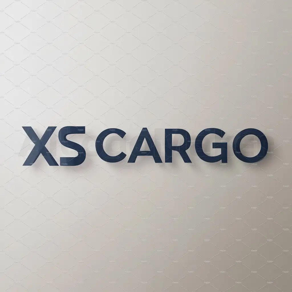 a logo design,with the text " cargo transport ", main symbol:XS CARGO,Moderate,be used in Others industry,clear background