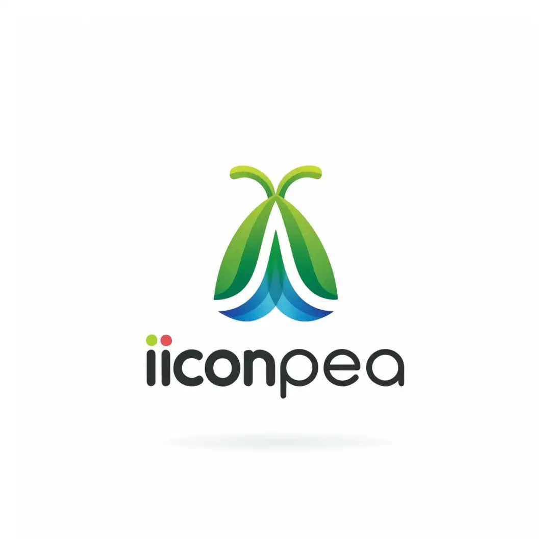 a logo design,with the text 'IconPea', main symbol:icon,Moderate, be used in Technology industry, clear background