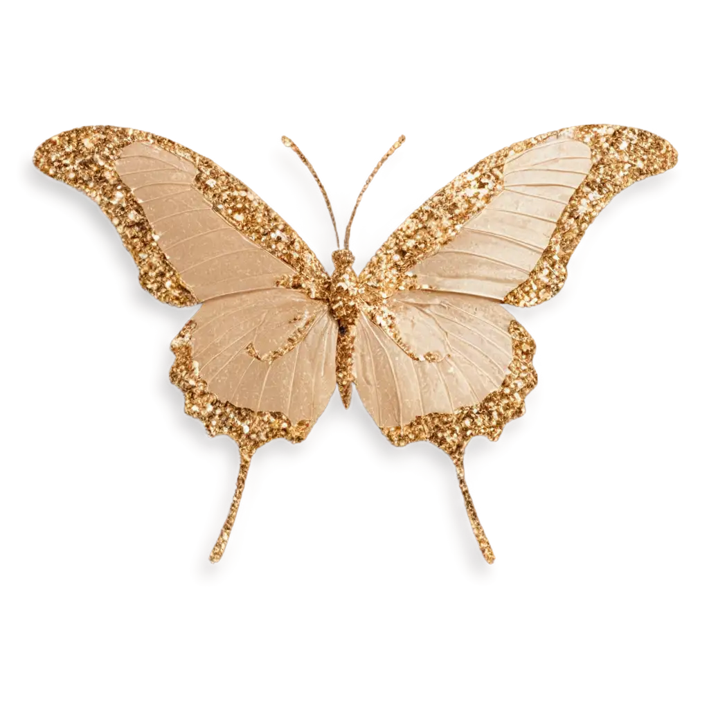 Exquisite-PNG-Image-Butterfly-with-Rose-Wings-and-Gold-Glitter-Accents
