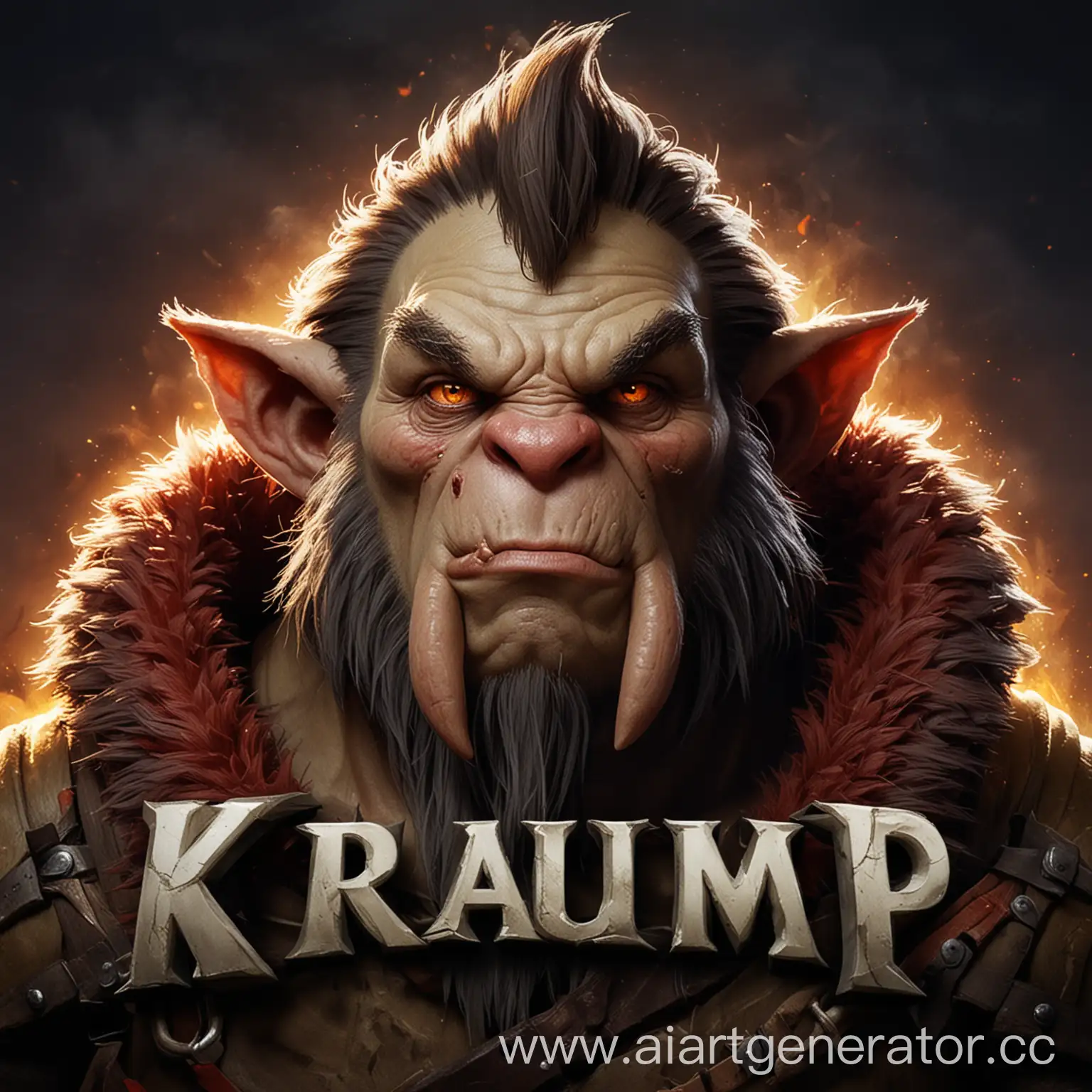 Сделай аватарку с ником "Kraump" связанную с игрой DOTA 2