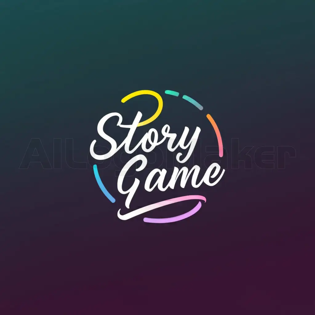 a logo design,with the text "Story Game", main symbol:Circle,Moderate,be used in Internet industry,clear background
