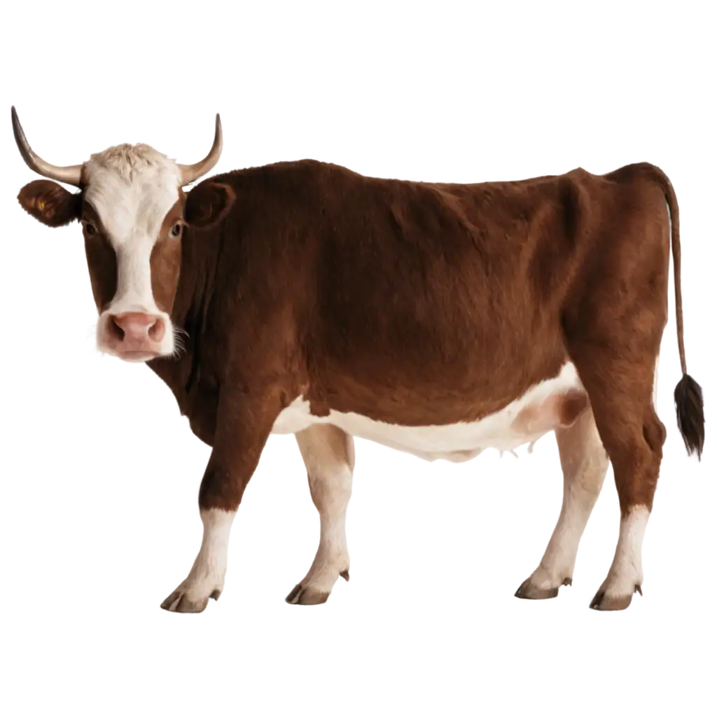 Stylized-PNG-Image-of-a-Cow-Creative-Artistic-Rendering-for-Digital-Content