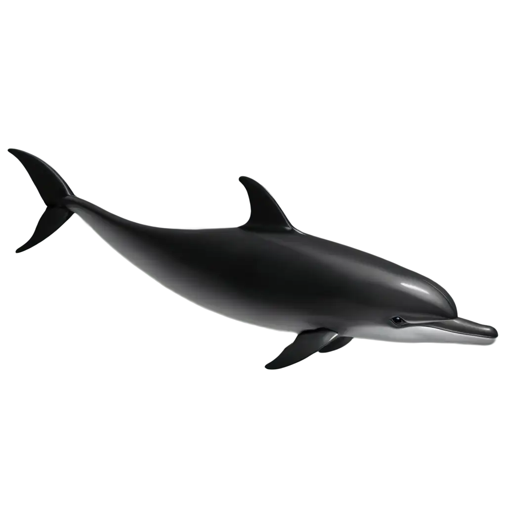 Exquisite-Dolphin-Black-PNG-Image-Captivating-Artistry-in-HighResolution-Clarity