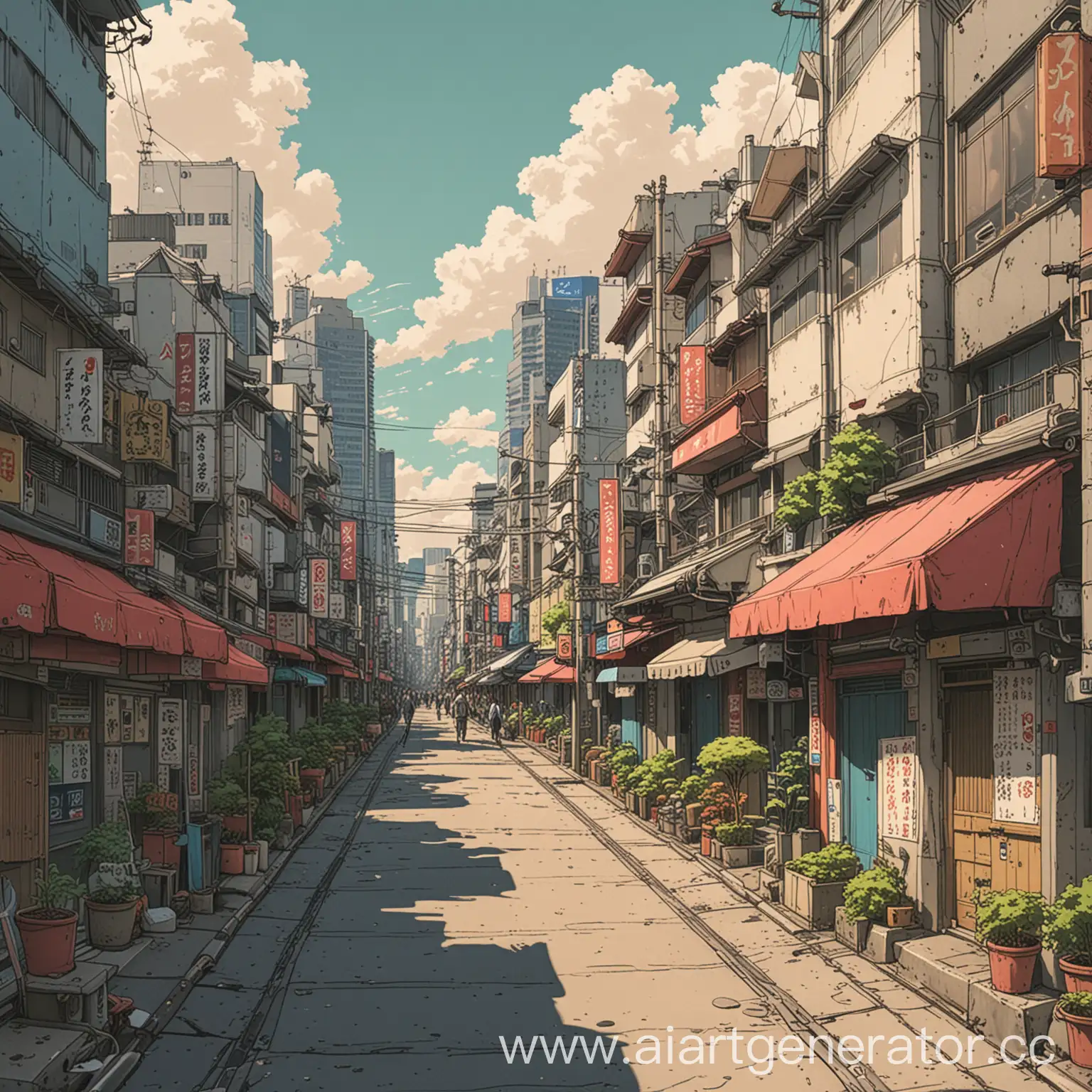 Anime-Sketch-of-Tokyo-Landscape-in-Color