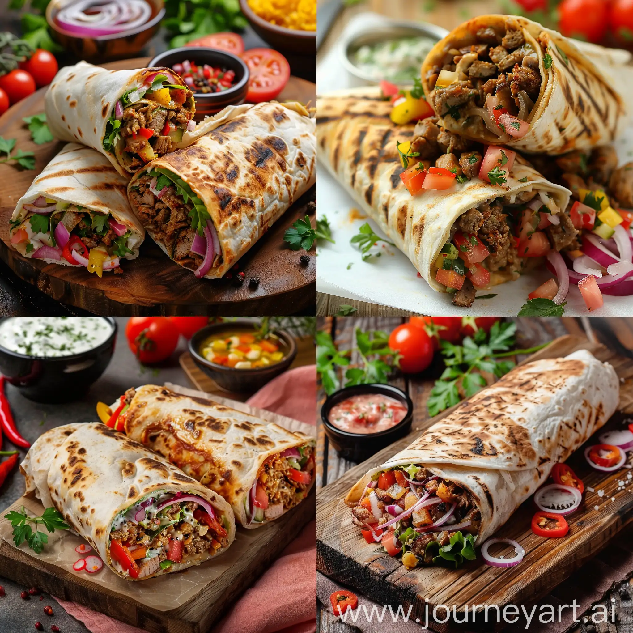Vibrant-Shawarma-Menu-Delicious-Middle-Eastern-Delicacies-in-Colorful-Display