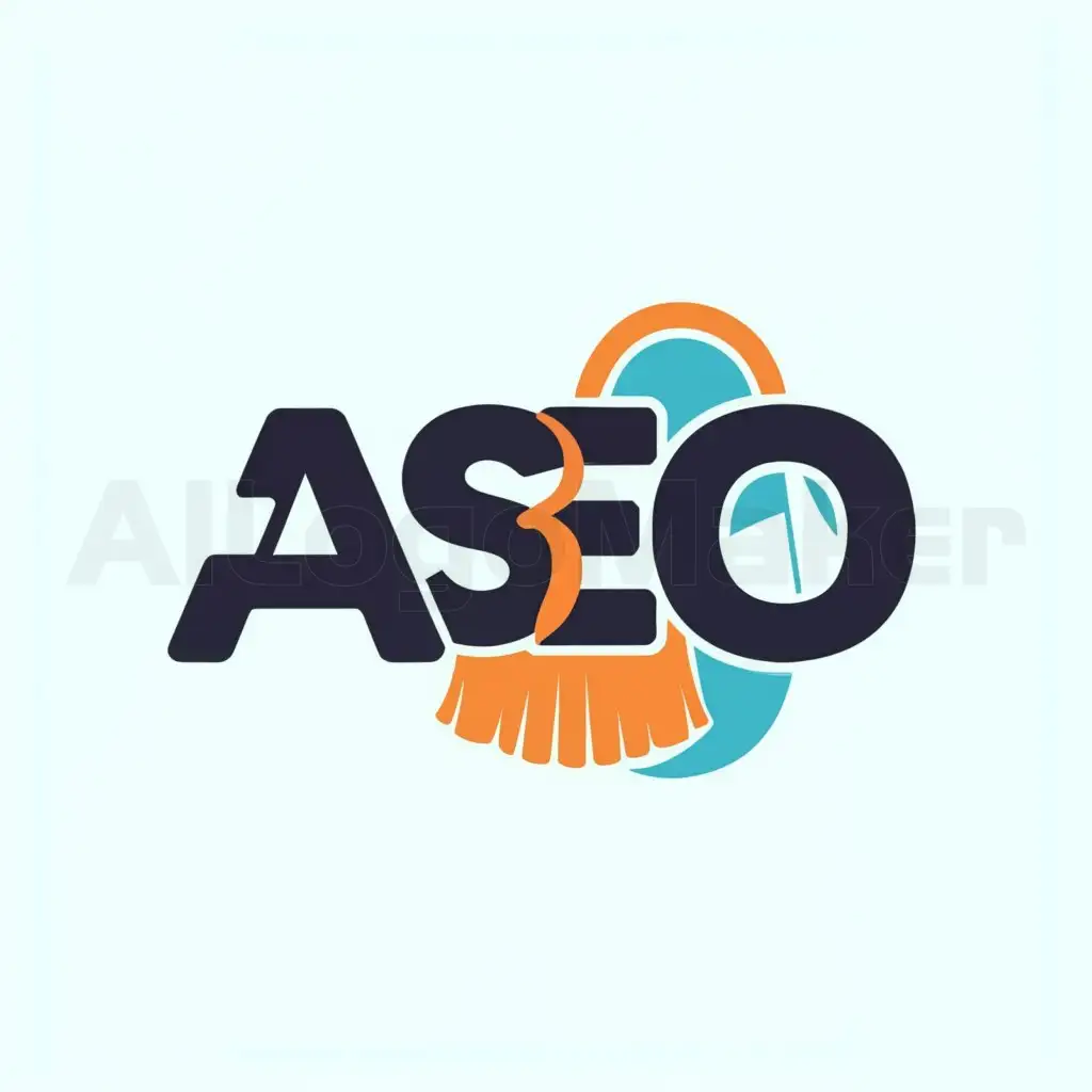 a logo design,with the text "aseo", main symbol:cleanliness, cleanliness, students,Moderate,be used in Education industry,clear background