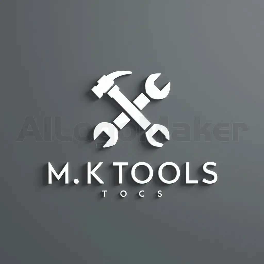 a logo design,with the text "M. K Tools", main symbol:tools,Moderate,clear background