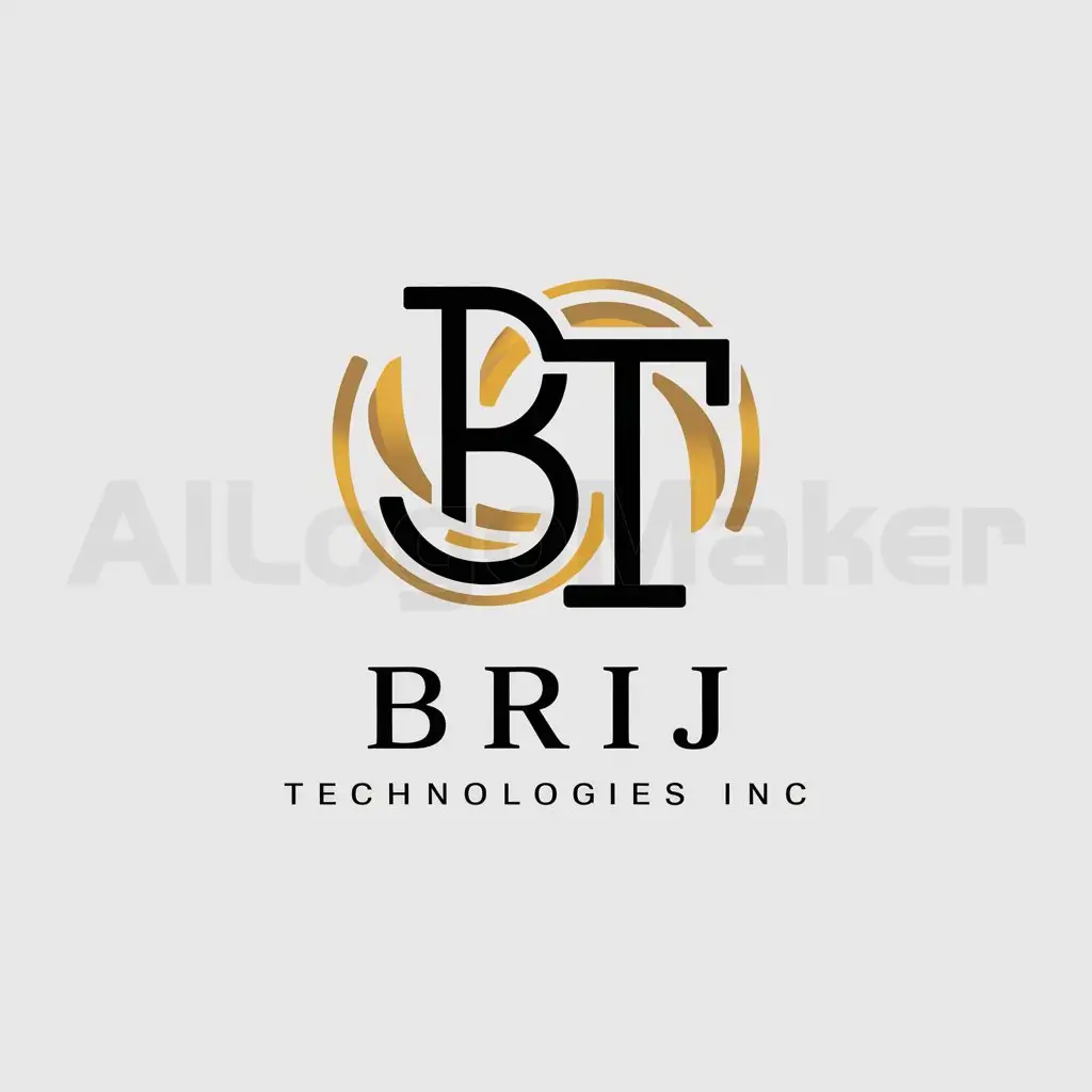 a logo design,with the text "Brij Technologies INC", main symbol:Together success,Moderate,be used in Technology industry,clear background