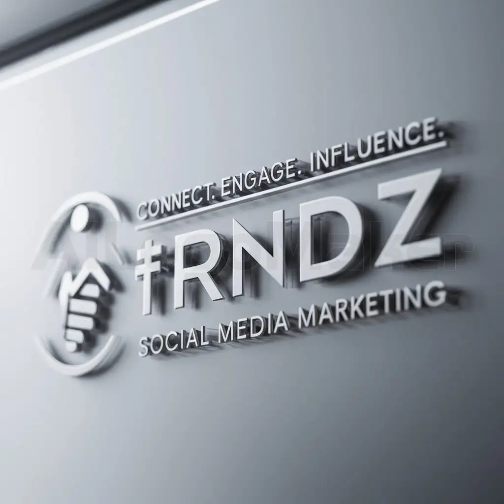 a logo design,with the text "Connect. Engage. Influence #TRNDZ", main symbol:Looking for someone to design a logo for my social media marketing company.nnOur company name is TRNDZ with our slogan: nConnect. Engage. Influence #TRNDZ,Minimalistic,clear background