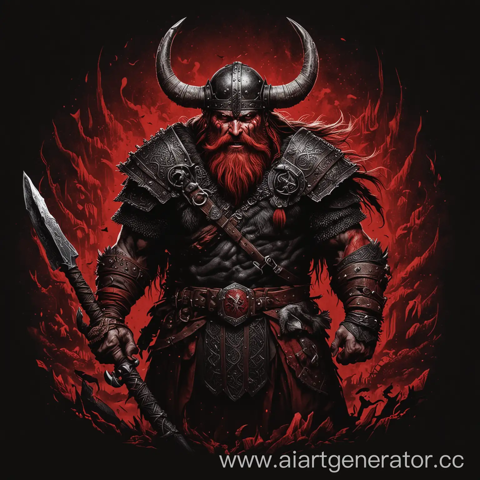 Terrifying-Viking-Warrior-on-Black-Red-Background-RPG-Style-Art