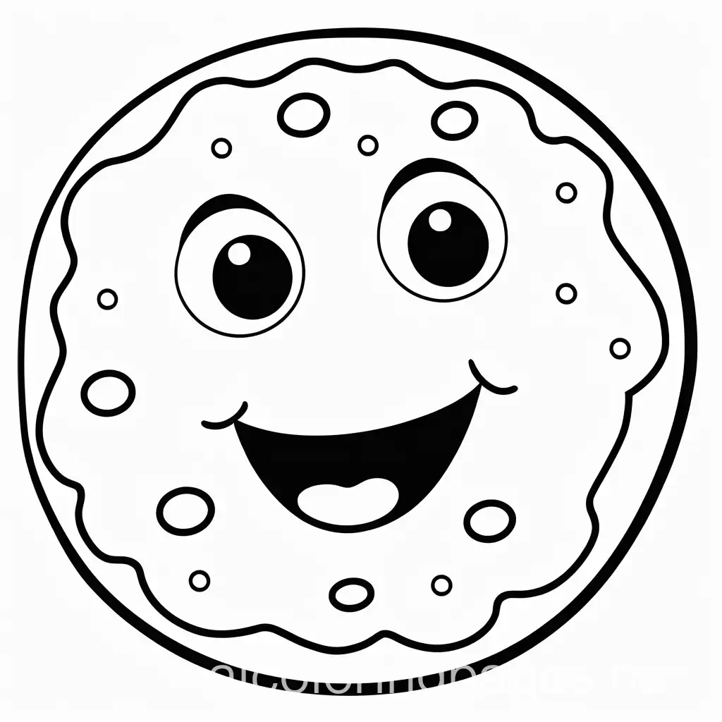 Laughing-Cookie-with-Chocolate-Chips-Coloring-Page-for-Kids