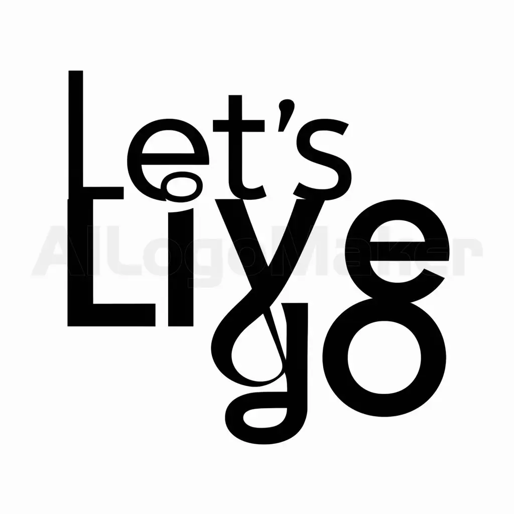 a logo design,with the text "Let's Live go", main symbol:music,Moderate,be used in Entertainment industry,clear background